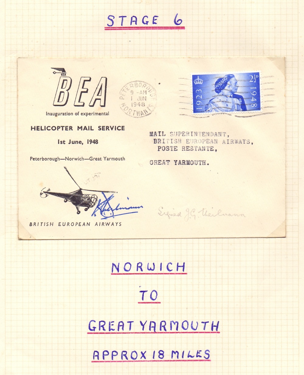 Postal History : BAE Helicopter covers written up on pages 1948 (10 covers)