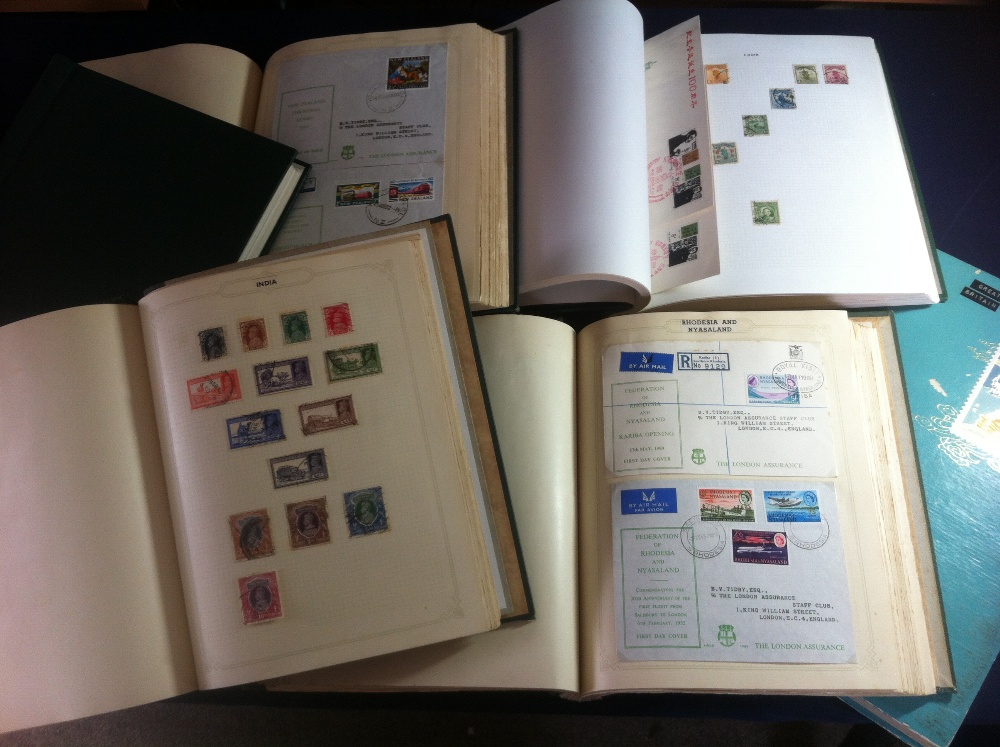 World and Commonwealth stamps collection in 6 albums, some reasonable pickings.