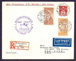 Postal History : CATAPULT MAIL, 1934 8th