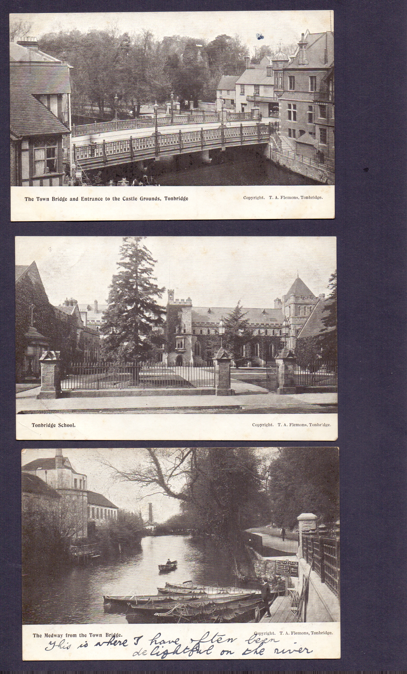 Old time postcard album including Otford - Image 7 of 8