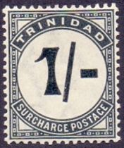 Trinidad Stamps : Postage Due, 1885 1/-