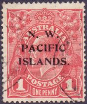 New Guinea Stamps : 1915 1d Carmine Red
