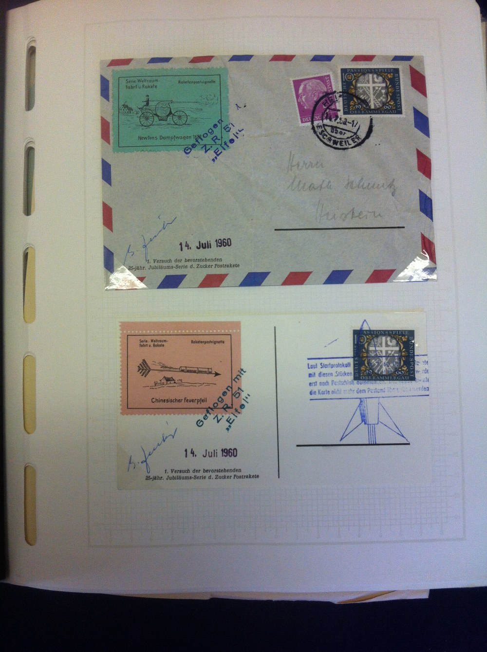 Postal History . Airmail : Rocket & Ball - Image 2 of 5