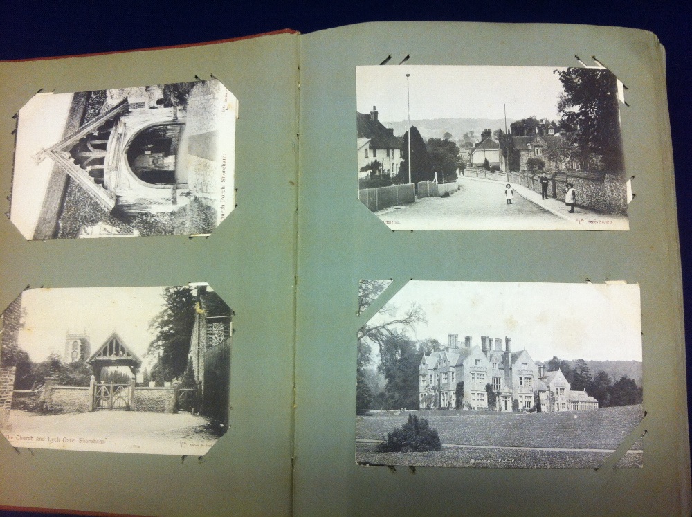 Old time postcard album including Otford - Image 2 of 8