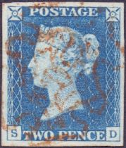 Great Britain Stamps : Plate 1 (SD) Two