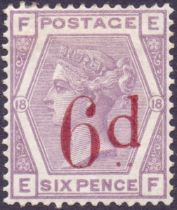 Great Britain Stamps : 1883 Six Pence ov