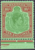 Bermuda Stamps : 1938 Ten Shilling Bluis