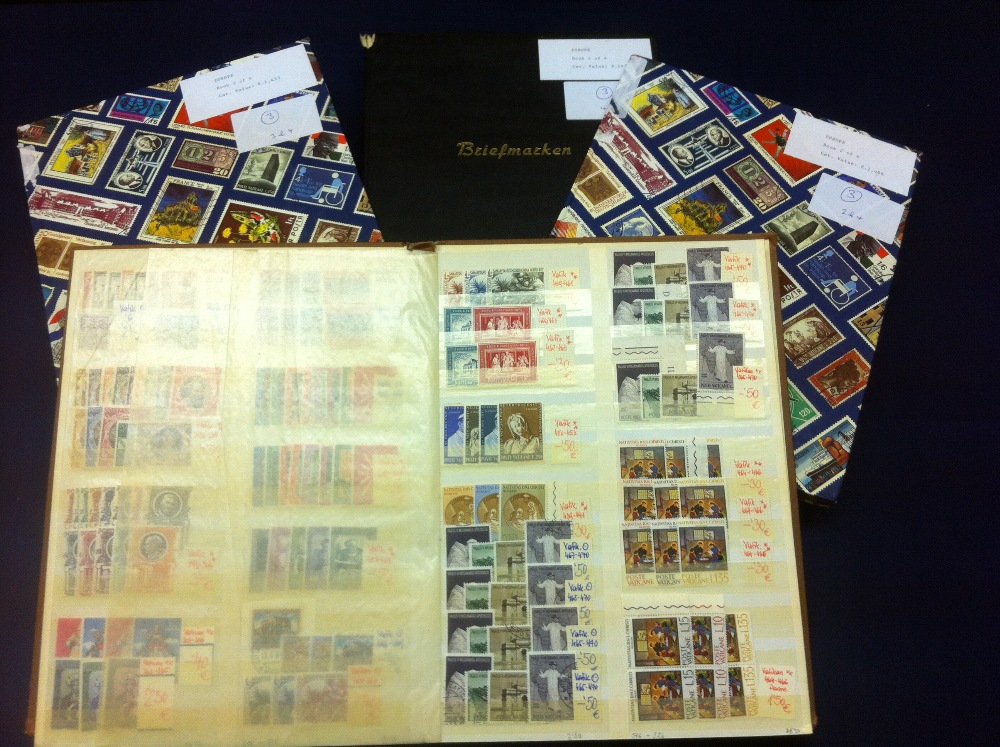 Stamps : Europe collection in four stock