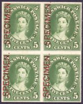 Canada Stamps : NEW BRUNSWICK, 1860 5 ce