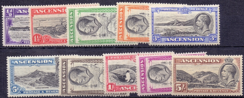 Stamps Ascension: 1934 mounted mint set