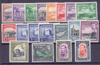 Cyprus Stamps : 1938 unmounted mint set