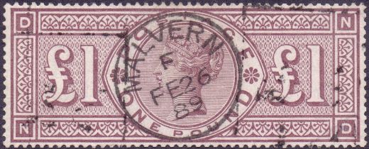 Great Britain Stamps : 1888 £1 Brown (Or