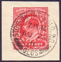 Great Britain Stamps 1911 1d INTENSE Ros