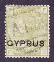 Cyprus Stamps : 1880 4d Sage Green (FD).