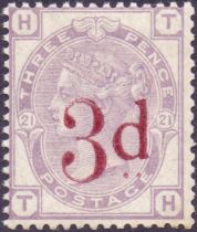 Great Britain Stamps : 1883 Three Pence