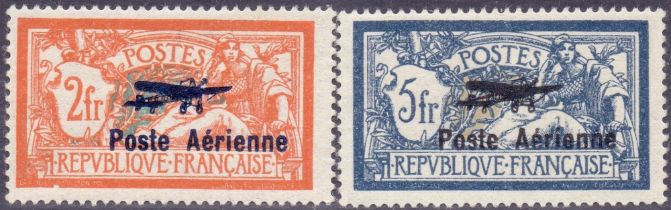 France Stamps : 1927 Air, First Internat