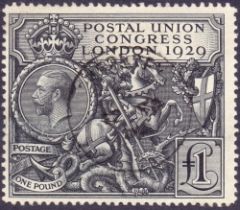 Great Britain Stamps : 1929 PUC £1, very