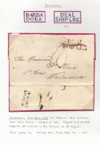 Postal History : BARBADOS, 1773 wrapper