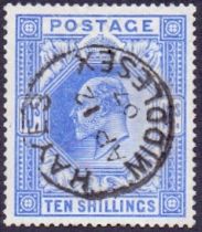 Great Britain Stamps : 1902 10/- Deep Ul