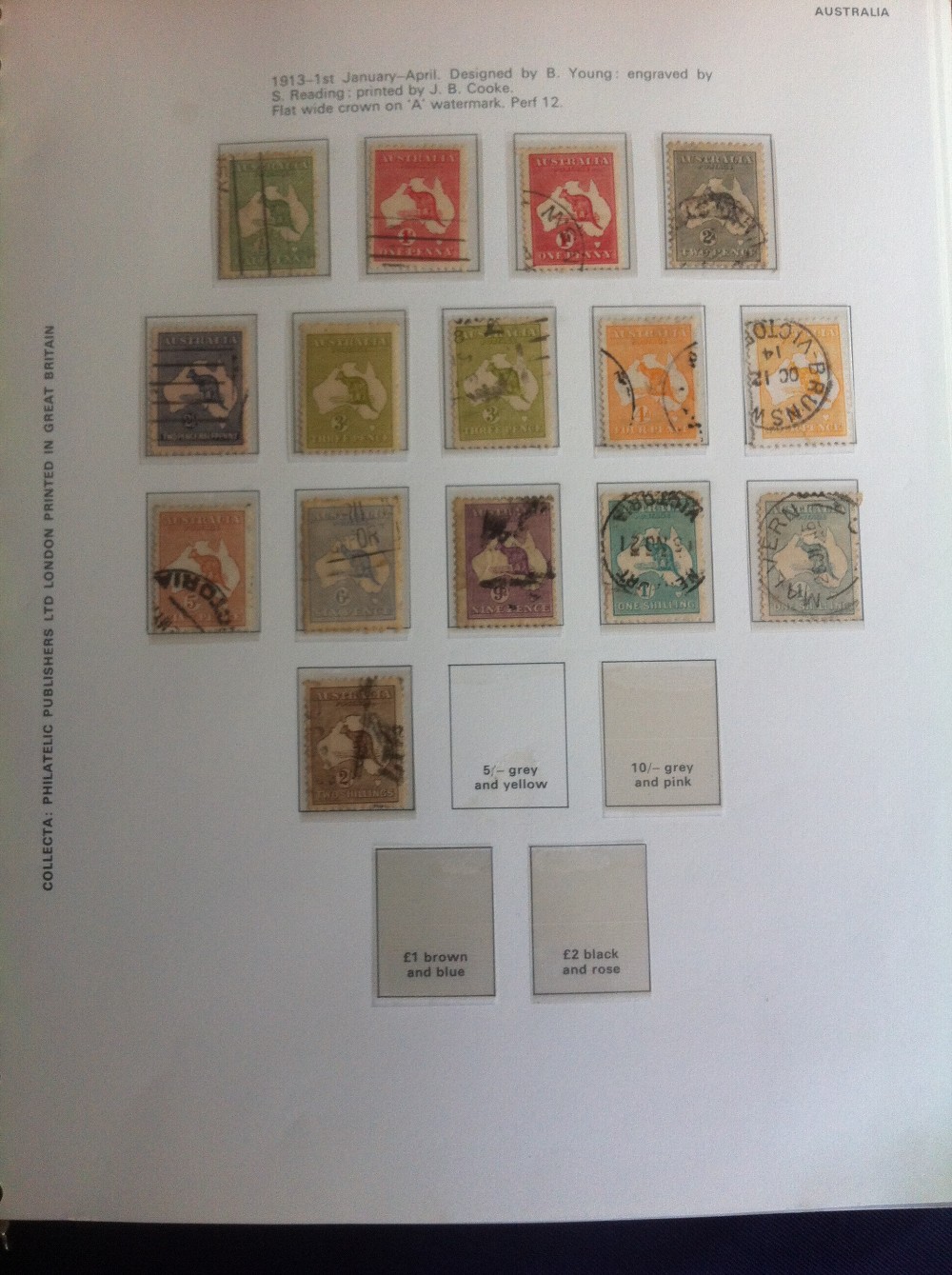 Australia Stamps : 1913-1970 mint & used - Image 3 of 3