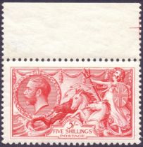 Great Britain Stamps: 1918 5/- Rose Red.