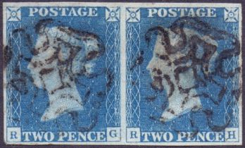 Great Britain Stamps : 1840 Two Penny Pa