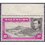 Stamps Ascension: 1938 Ten Shilling Blac