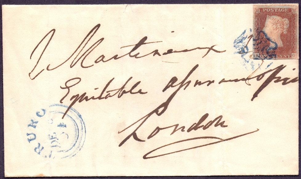 Great Britain Postal History : 1841 Penn