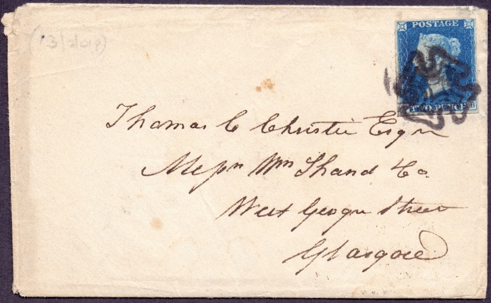 Great Britain Postal History : 1840 Two