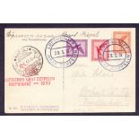 1933 Graf Zeppelin airmail cover - Italian Flight (S 207 Db).