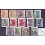 AUSTRIA STAMPS, 1929-31 definitive Views set of 14, lightly M/M, SG 646-59.