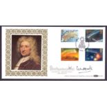 SIGNED AUTOGRAPH COVER : PATRICK MOORE signed 1986 Benham BLCS10b