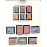 1937 to 1948 Canada Stamps on pages all lightly mounted mint.
