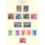 Liechtenstein album page of stamps 1930 -35 Air stamps mounted mint CAT £705