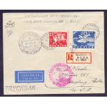 1939 Graf Zeppelin Hindenburg airmail cover - Eighth North American Flight (S437) 17th Sept 1939.