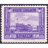 ITALIAN COLONIES : SOMALIA : 1932 50c bright violet perf 12 mounted mint. SG 169 Cat £650.