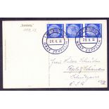 Graf Zeppelin Airmail cover: 1933 20th June Graf Zeppelin - Short Flight to switzerland (S O2161)