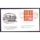 GREAT BRITAIN FIRST DAY COVER : 1963 Booklet pane FDC 3 x 1/2d plus 2 1/2d on illustrated cover