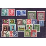 West Germany stamps lightly mounted mint selection 1949-53 SG Cat £1100+