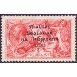 IRELAND STAMPS : 1922 5/- Rose Carmine.