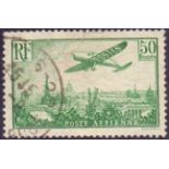 FRANCE STAMPS :1936 50fr Green airmail fine used SG 540 Cat £500