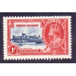 STAMPS : 1935 Jubilee BRITISH VIRGIN IS., 1d with Kite & Vertical Log variety, fine U/M, SG 103k.