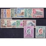 CYPRUS STAMPS :1955 unmounted mint set of 15 to £1.