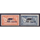 FRANCE STAMPS : 1927 2fr and 5fr Airmail,