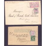 POSTAL HISTORY : LEEWARD ISLANDS 1893 cover to Nova Scotia, together with a newspaper wrapper.