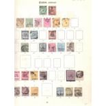 CEYLON STAMPS : 1882-1935 used collection on printed leaves, EDVII 1904 set,