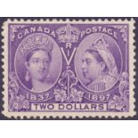 CANADA STAMPS: 1897 $2 Jubilee, Deep Violet.