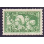 FRANCE STAMPS :1931 1f50 + 3f50 Green,