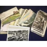 Approx 100 early postcards mainly relating to landscapes, buildings and coast scenes,