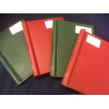 British Empire stamp collection in four small spring-back albums mixture of mint and used,